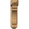 Ekena Millwork Olympic Arts and Crafts Rough Sawn Bracket w/ Offset Brace, Western Red Cedar, 6"W x 20"D x 24"H BKT0604X20X24OLY03RWR - alternate 3